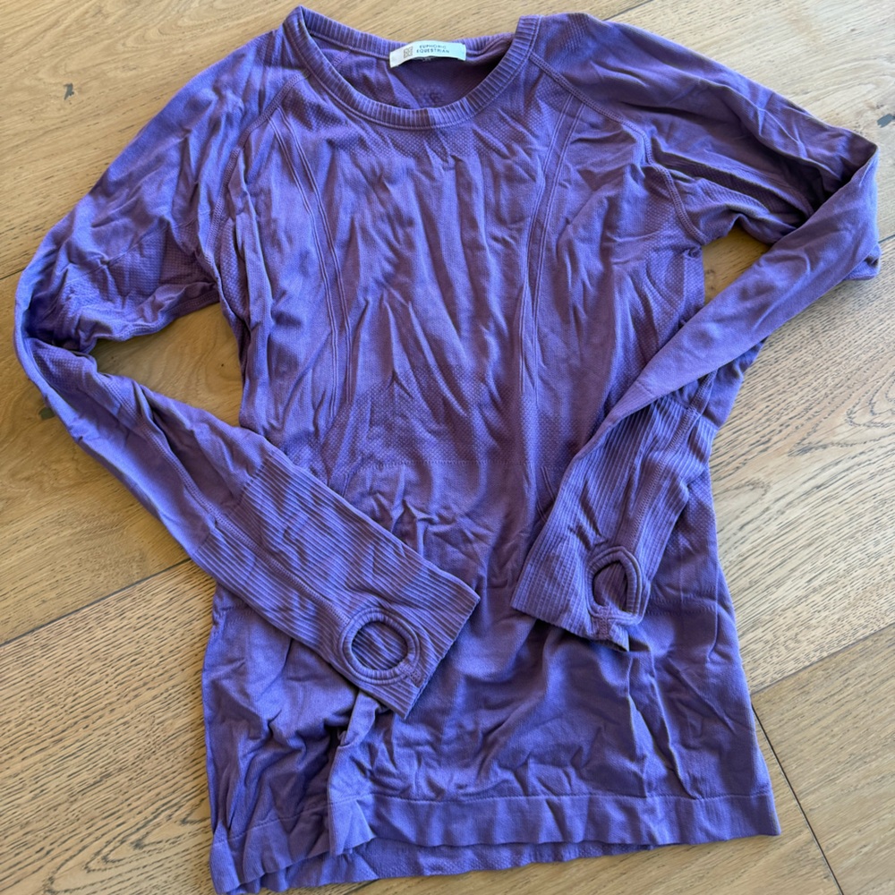 Euphoric equestrian Purple Long Sleeve Top